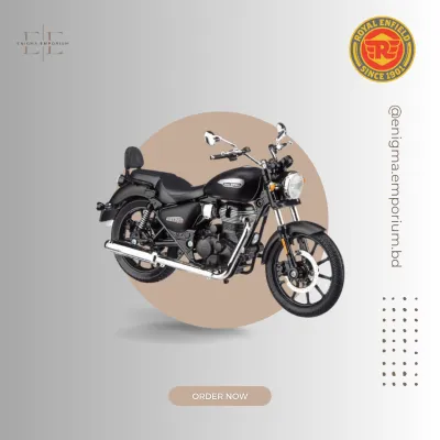 Royal Enfield Scale Model Meteor 350 Stellar Black